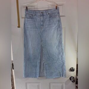 Madewell denim maxi skirt size 30